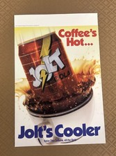 Vintage Rare Jolt Soda Cola 1980s Poster 18” X 13” picture