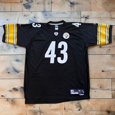 Reebok NFL Pittsburgh Steelers Troy Polamalu #43 Authentic Jersey 2XL +2 Length picture