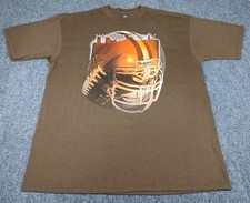 Vintage Cleveland Browns Helmet T Shirt Mens Size XL Pro Player USA Made NFL picture