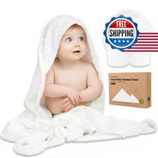KeaBabies Hooded Baby Towel Newborn 35x35 KeaStory picture