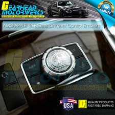 29mm Affalterbach Aluminum AMG Tree Interior Emblem Multimedia Button Badge Benz picture