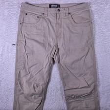Mountain Khakis Camber Original Mens 35x32 Beige Stretch Classic Fit 504 E37 picture