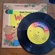1965 Disney Winnie The Pooh & The Honey Tree Book and Record Read Along picture