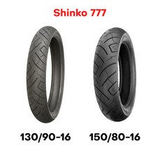 New Shinko 777 SR777 Motorcycle Tire Set Front + Rear 130/90-16 150/80-16 130 16 picture