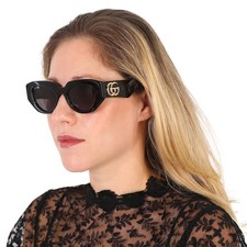 Gucci Grey Geometric Ladies Sunglasses GG1421S 001 51 GG1421S 001 51 picture