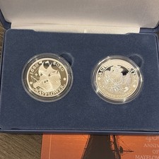 U.S. Mint 400th Mayflower Voyage 1620-2020 Silver Proof Coin & Medal Set picture