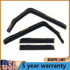 4PCS In-Channel Window Visors Rain Guards Set Fit for Jeep Wrangler JK 2007-2018 picture