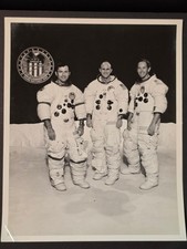 Vintage NASA Apollo 16 Crew Press Photograph – 1972 – 8x10 Black & White picture