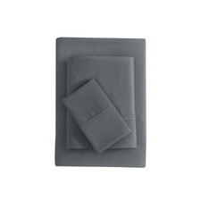 Mainstays Super Soft Brushed Microfiber Bed Sheet Set,Soothing Gray,Twin-XL, 3. picture