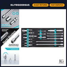 22-Piece Drive Tool Accessory Set with Extension Bars & Adapters - Socket Wrench picture