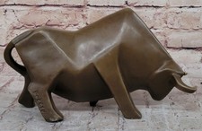 Modern Art Abstract Bull Bronze Figurine BOTERO Statue Sculpture Figurine Decor picture