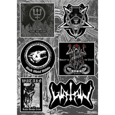 Watain Albums Stickers Lawless Darkness Sworn To The Dark Trident Wolf Eclipse picture
