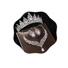 FIRCRE Crowns and Tiaras jewelry sets for Wedding princess birthday party Hal... picture