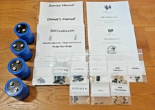 Rotel RB-1080 amp rebuild restoration recap service kit repair capacitor picture