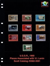 $3.50 Scott Value - 1969 USSR (RUSSIA +) Architecture Lenin Houses CV MNH NH UMM picture