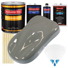 Dove Gray SLOW 1 Gallon Automotive Car Paint Kit URETHANE BASECOAT & Clearcoat picture