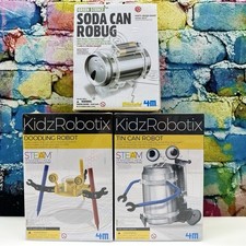 Kidz Robotix Green Science 4M Steam Building Kits Homeschool Science Learn 3 New picture