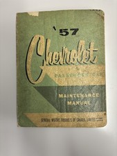 1957 Chevrolet Maintenance Manual, Passenger Car , Original picture