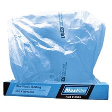 MAXIFILM 16ft x 350ft Roll of Blue Overspray Paintable Masking Plastic Sheeti... picture