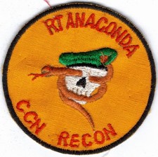Vietnam War MACV-SOG Special Forces Recon Team Anaconda CCN Patch Original picture