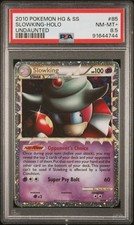2010 POKEMON HEARTGOLD & SOULSILVER UNDAUNTED #85 SLOWKING-HOLO PSA 8.5 CLEAN picture