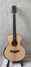 38 Inches STANSEN Solid Spruce Acoustic Guitar Abalone Inlays SJ Rosewood Body picture