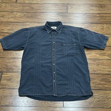 Scully Farthest Point Short Sleeve Button Shirt Mens XLT Tall Peruvian Cotton picture