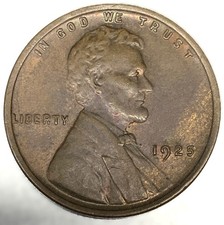1925-P Lincoln Wheat Cent Penny 1C AU Condition Better Grade Wheat - 5082 picture