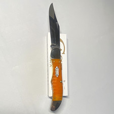 Case XX  Persimmon Orange Bone Gator Jig Folding Hunter CS  picture