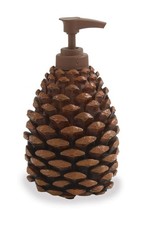 Park Designs Pine Bluff Rustic Pinecone Soap Dispenser picture