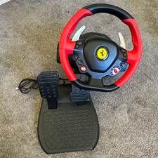 Thrustmaster Ferrari 458 Spider Wired Racing Wheel & Pedals Xbox One Red/Black picture