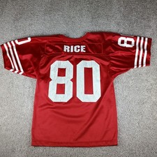 Vtg 90s Jerry Rice #80 San Francisco 49ers Wilson Jersey Youth Medium Rare NFL picture