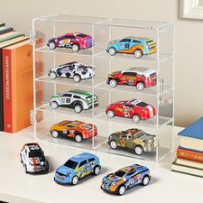 Freestanding 8-Slot Showcase for 1:32 Scale Diecast Model Car Collection Display picture