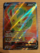 Leafeon V - 166/203 (Evolving Skies) - Near Mint NM - Ultra Rare picture