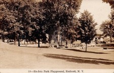 En-Joie Enjoie Park Playground Endicott NY RPPC Photo Postcard COPY picture