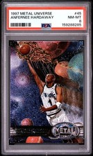 1997-98 Metal Universe Anfernee Hardaway #45 Penny Orlando Magic PSA 8 NM-MT picture