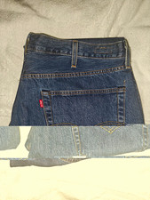 Levi's Men's Straight Medium Wash Blue Cotton Denim 5-Pocket Logo Jeans NWT picture