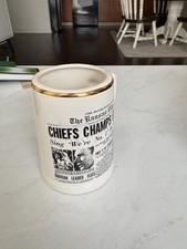 Vintage 70s Chiefs Championship Mug Super Bowl Newapaper Kansas City Chiefs picture