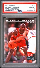 🔥 PSA 8 1992 Michael Jordan 37 Skybox Usa Basketball picture