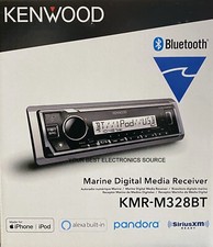 NEW Kenwood KMR-M328BT 1-DIN Marine Digital Media Receiver w/ Bluetooth picture