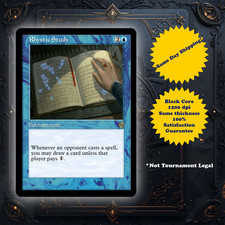 Rhystic Study - High Quality Retro Custom Art Playtest card for MTG - EDH picture
