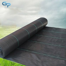 4FTx300FT Garden Heavy Duty Weed Barrier Landscape Fabric Block Gardening 3.2oz picture