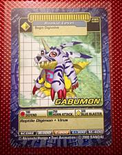 Bandai Gabumon BO-116 Digital Monster Card Game Rookie Regular EN 2000 picture