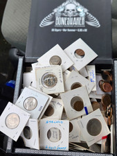 Mixed World Coin Lot in 2x2 Cardboard Holders, Mixed Dates 1926-2021 picture