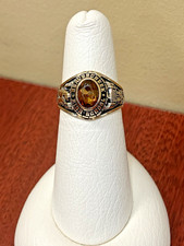 VTG Jostens 10K Yellow Gold 1985 Beavercreek High School Ring, Sz 6.75, 5.6 gr picture