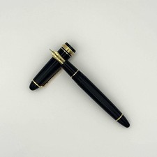 SAILOR Profit 21 FOUNDED 1911 Fountain Pen 21K Nib Black Gold Trim Japan Used picture
