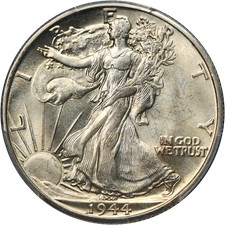 1944-D Walking Liberty Half PCGS MS64 Great Eye Appeal Nice Strike picture
