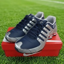 Nike Shox NZ Midnight Navy Metallic Silver 378341-402 picture