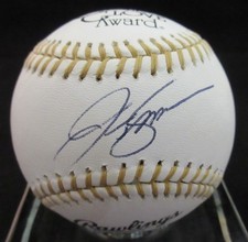J.T. Snow Signed Gold Glove Baseball - JSA picture
