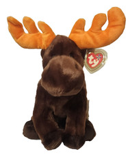 Ty Large Plush Beanie Buddy ❤️ CHOCOLATE the Moose 10